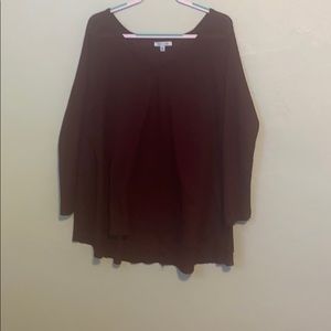 She & Sky burgundy tunic top